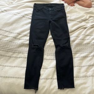 Mother denim black denim